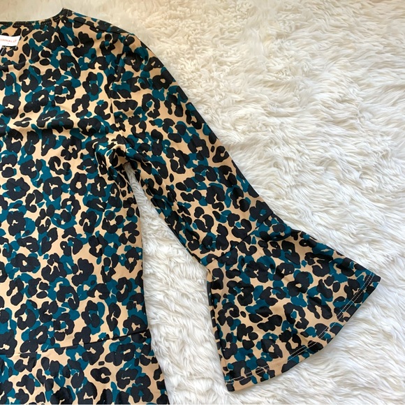 NWT Jude Connally Delilah Cheetah Print Peplum Top - Picture 8 of 15
